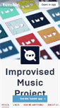 Mobile Screenshot of improvisedmusicproject.com