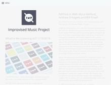 Tablet Screenshot of improvisedmusicproject.com